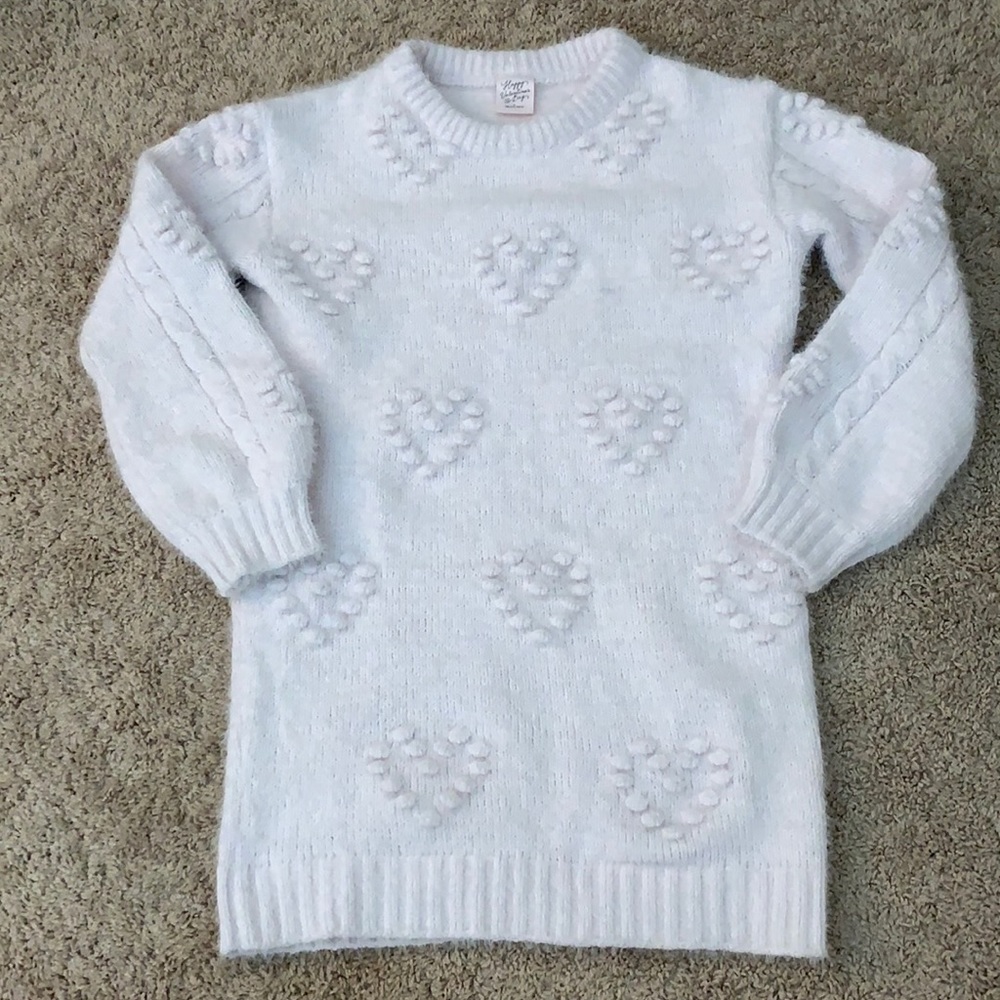 Pastel Ballet Pink Gelato Pique Fuzzy Sweater Dress